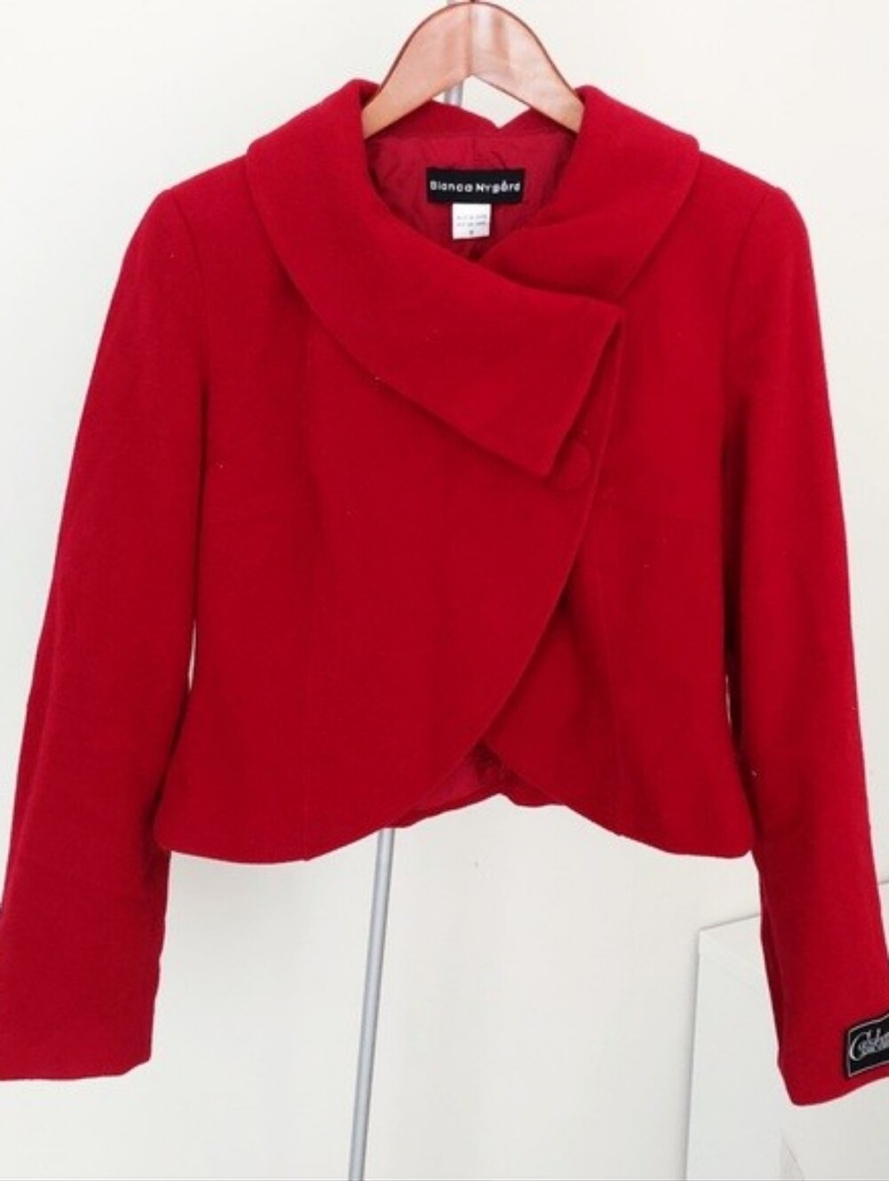 BNWT - Bianca Nygard - (Size 8) Women's Red Button Up Coat Jacket